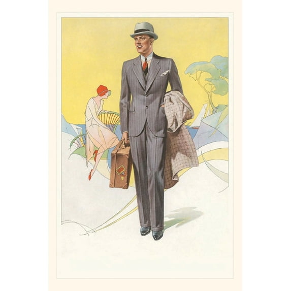 Pocket Sized - Found Image Press Journals: Vintage Journal The Well-Dressed Traveling Man (Paperback)