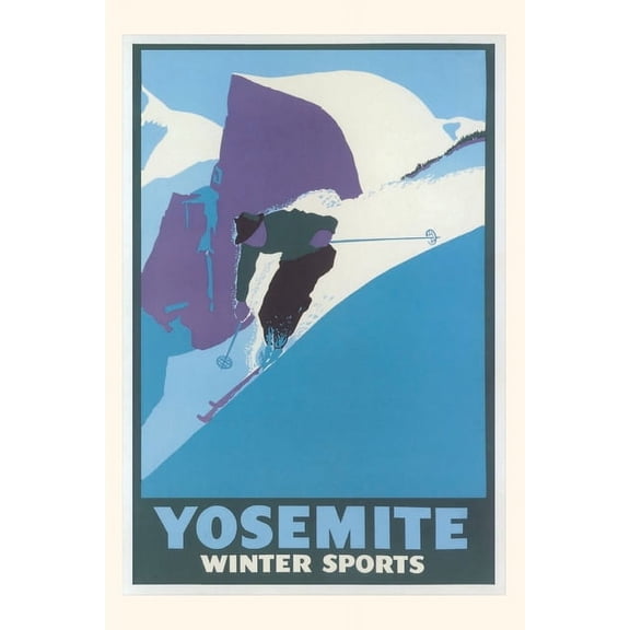Pocket Sized - Found Image Press Journals: Vintage Journal Travel Poster for Yosemite Winter Sports (Paperback)