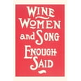 thumbnail image 1 of Pocket Sized - Found Image Press Journals: Vintage Journal Wine, Women and Song (Paperback), 1 of 1