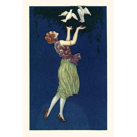 Pocket Sized - Found Image Press Journals: Vintage Journal Woman Releasing Doves (Paperback)