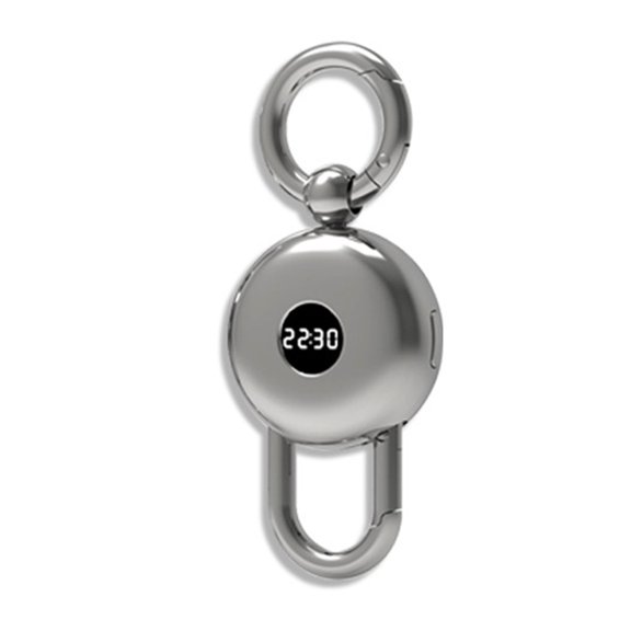 Pocket Sized Keychain Electronic Scale Alloy Construction Negatives LCD Screen Weighing Device For Luggage Grocery