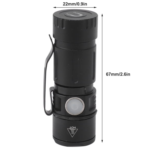 Pocket,Sized LED Flashlight: 5 Lighting Modes, USB Charging, Durable Aluminum Housing, Ideal For Outdoors