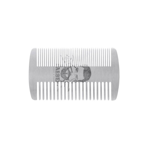 Pocket Sized Metal Beard Comb For Men With Static Reducing Teeth Design