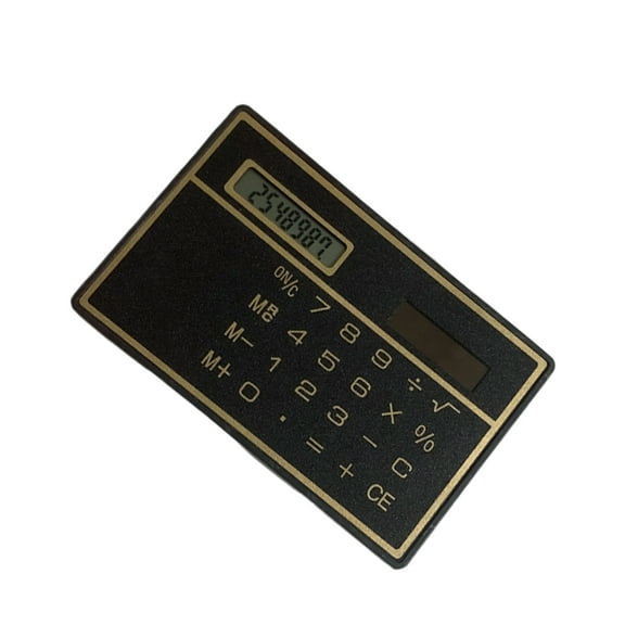Pocket-Sized Solar Calculator 8-Digit Lightweight Design No Required