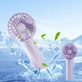 thumbnail image 1 of Pocket-Sized USB Handheld Fan, 400mAh Rechargeable Mini Fan, 3-Speed Portable Cooling Device, Silent Operation Travel Fan, Lightweight Personal Air Circulator, Quick-Charge Outdoor Activity Fan, 1 of 6