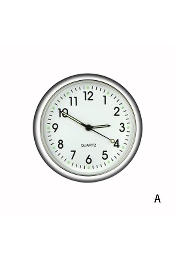 Pocket Small Mini Luminous Quartz Analog Watch Stick-On For Car Clock 2021 A6G5