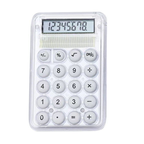 Pocket Small Size Desk Calculator 8 Digit Large LCD Display Basic Tax Function Handheld Desktop Calculator Battery Power, Perfect for Office,, Business