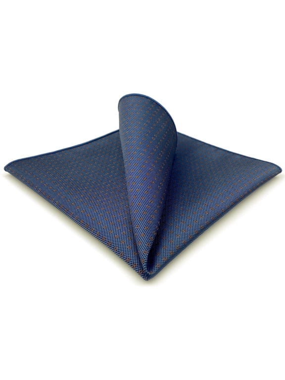 Pocket Squares for Men Blue with Dots Business for Suit Jacket