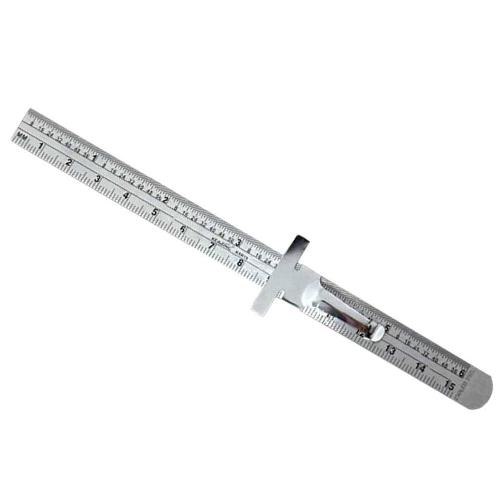 Pocket Steel Ruler With Pocket Clip Portable Pocket Ruler Steel Ruler ...