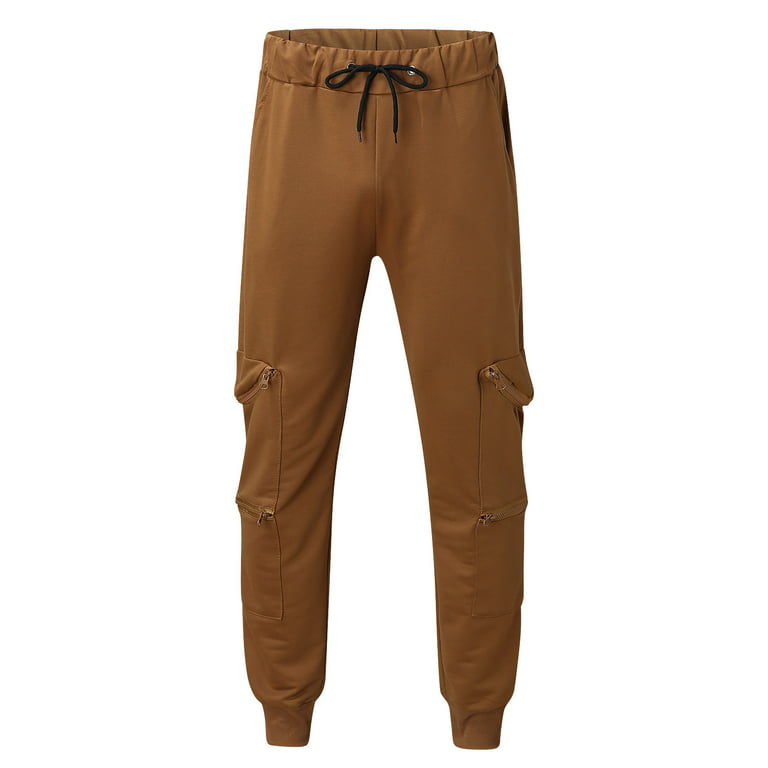 Pocket Stitching Trousers Sweatpants Solid Autumn Color Slim-fit Men's  Men's pants Track Pants Short Boy Glitter Girls Foot Slipper Cute Plush  Band