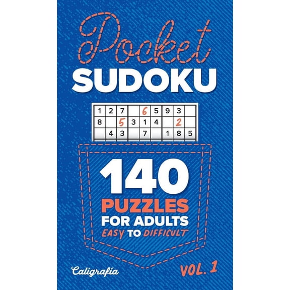 Pocket Sudoku: 140 Puzzles for Adults, Easy to Difficult, (Paperback)