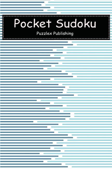 Pocket Sudoku: Easy Sudoku Puzzle Game For Beginers With Abstract minimal design stripe horizontal Cover, (Paperback)