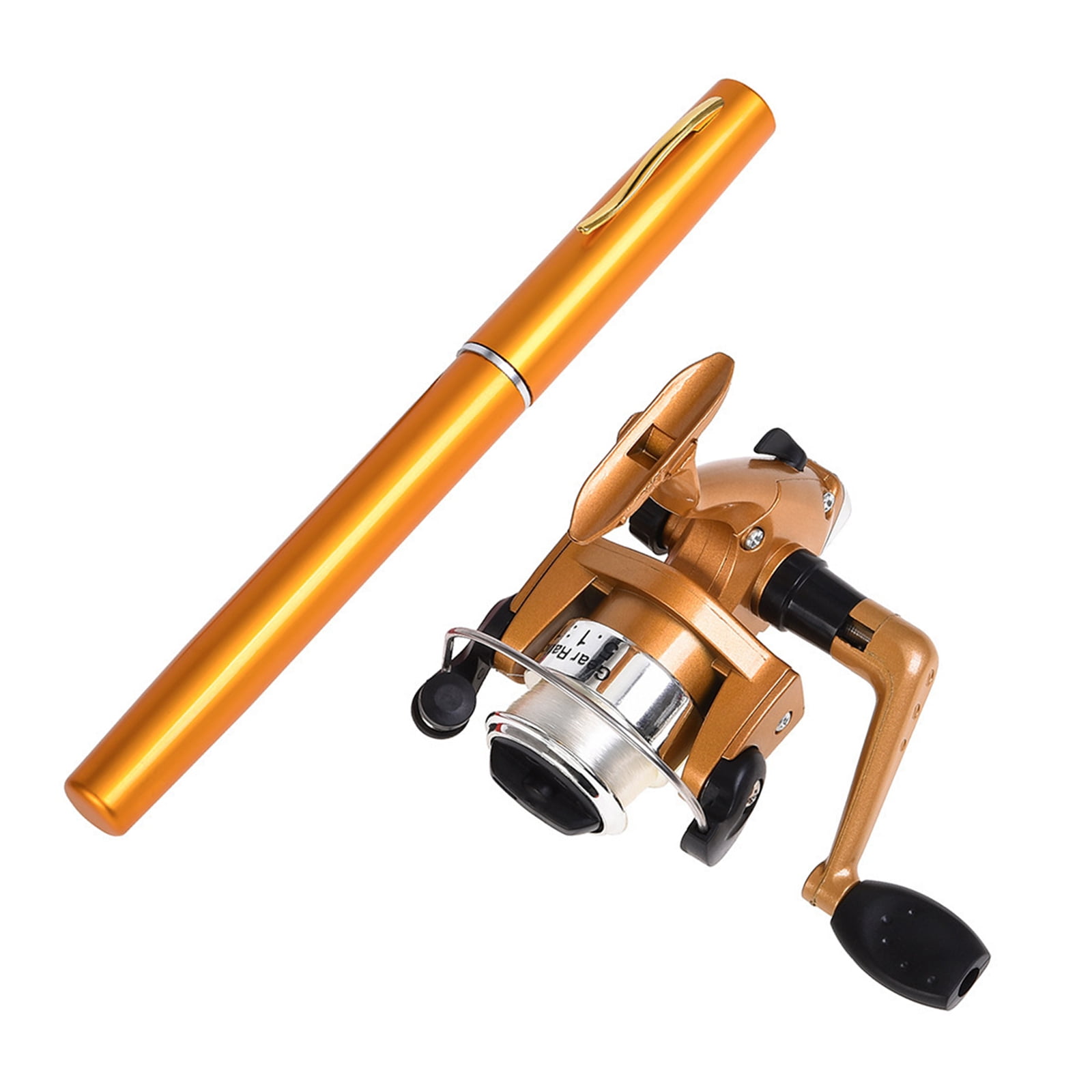 Pocket Telescopic Small Pen Shape Fishing Rod and Reel Set Pen Styles ...