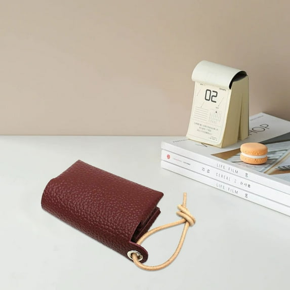 Pocket Tissue Holder, Tissue Holder for Purse, Facial Paper Storage Case Leather Tissue Pouch for Home and Travel, 1 Pcs, 3.74x2.36"