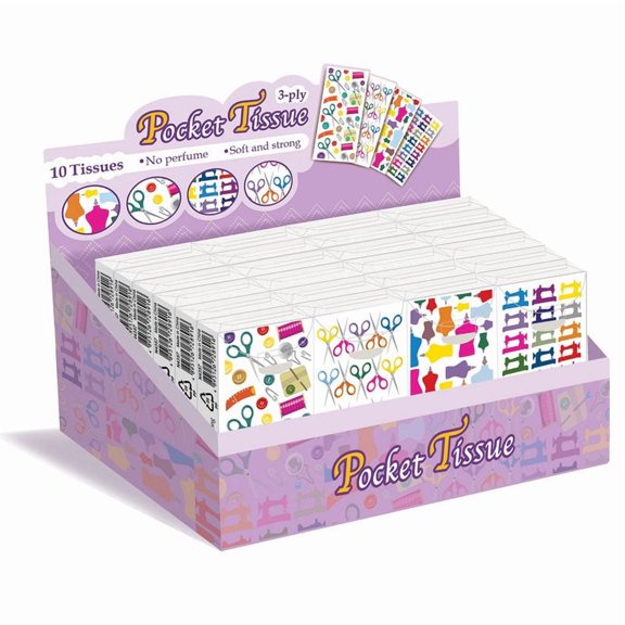 Pocket Tissue - Sew Theme - 1 Pkg - N4357