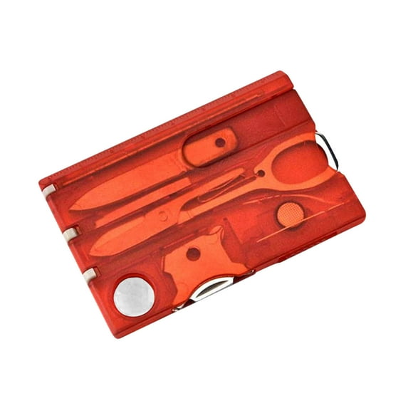 Pocket Tool, EDC Gear, Multitool Card Stainless Steel 8-in-1 Screwdriver Letter Opener for Office Outdoor Camping Survival Kit