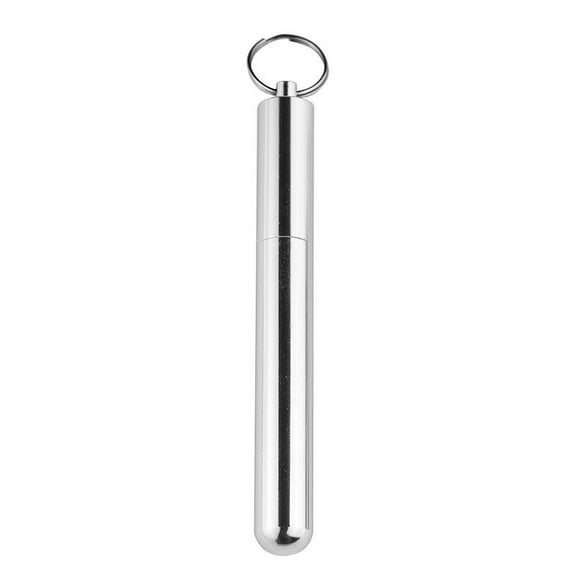 Pocket Toothpick Holder Waterproof Aluminium Alloy Box Metal Pill Case Keychain I7D7