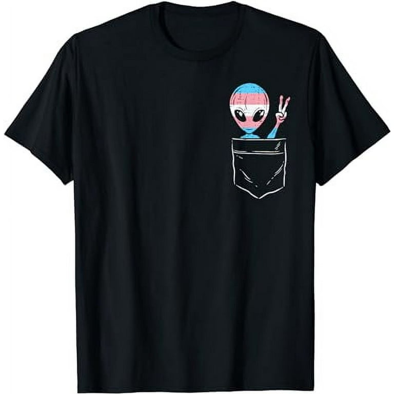Transgender Pride Flag Shirt, Lgbt Pride Pocket Print Transgender Pride Flag Shirt, Lgbt Pride Pocket Print