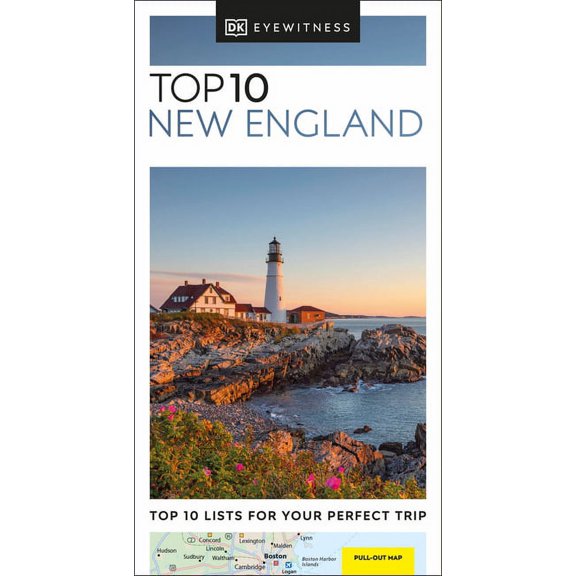 Pocket Travel Guide DK Top 10 New England, (Paperback)