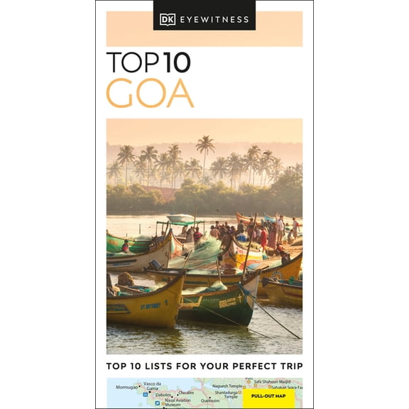 Pocket Travel Guide DK Top 10 Goa: Top 10 Lists for Your Perfect Trip, Plus an All-Weather Folded Map, (Paperback)