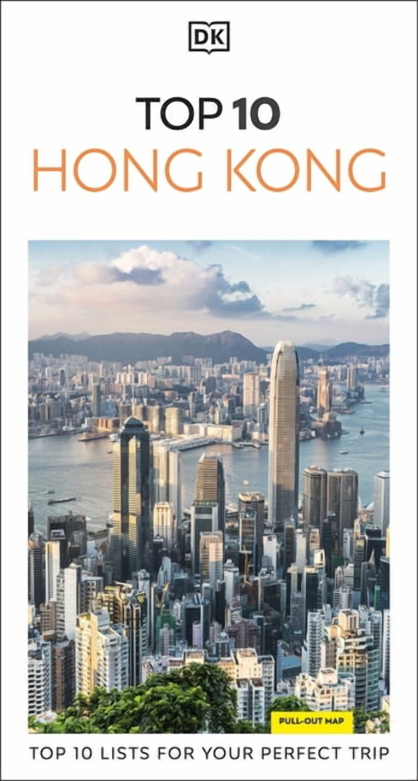 Pocket Travel Guide DK Top 10 Hong Kong: Top 10 Lists for Your Perfect Trip, Plus an All-Weather Folded Map, (Paperback)