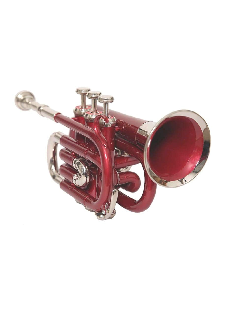Pocket Trumpet Bb RED NICKEL Flat Case + MP-78 Sale Percentage On