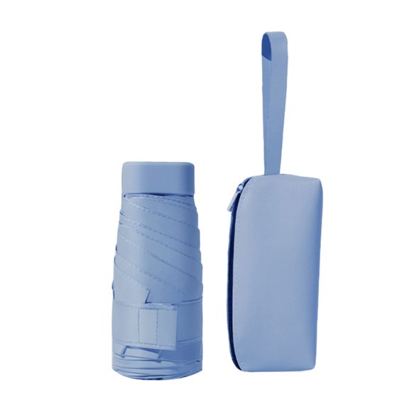 Pocket Umbrella Foldable and Travel Sunshades UPF50+ Sun Protections with Storage Box