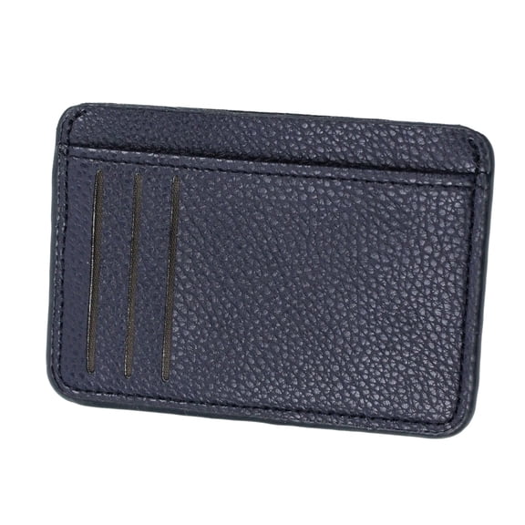 Pocket Wallet Card Holder Lychee Texture Credit Card Holder Multi-Slot Purse for Women Men Slim Card Holder