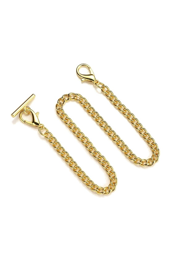 Pocket Watch Chain Gold Silver Color Pocket Watches Chains Replacement Chain for Antique Vintage Watch Alloy