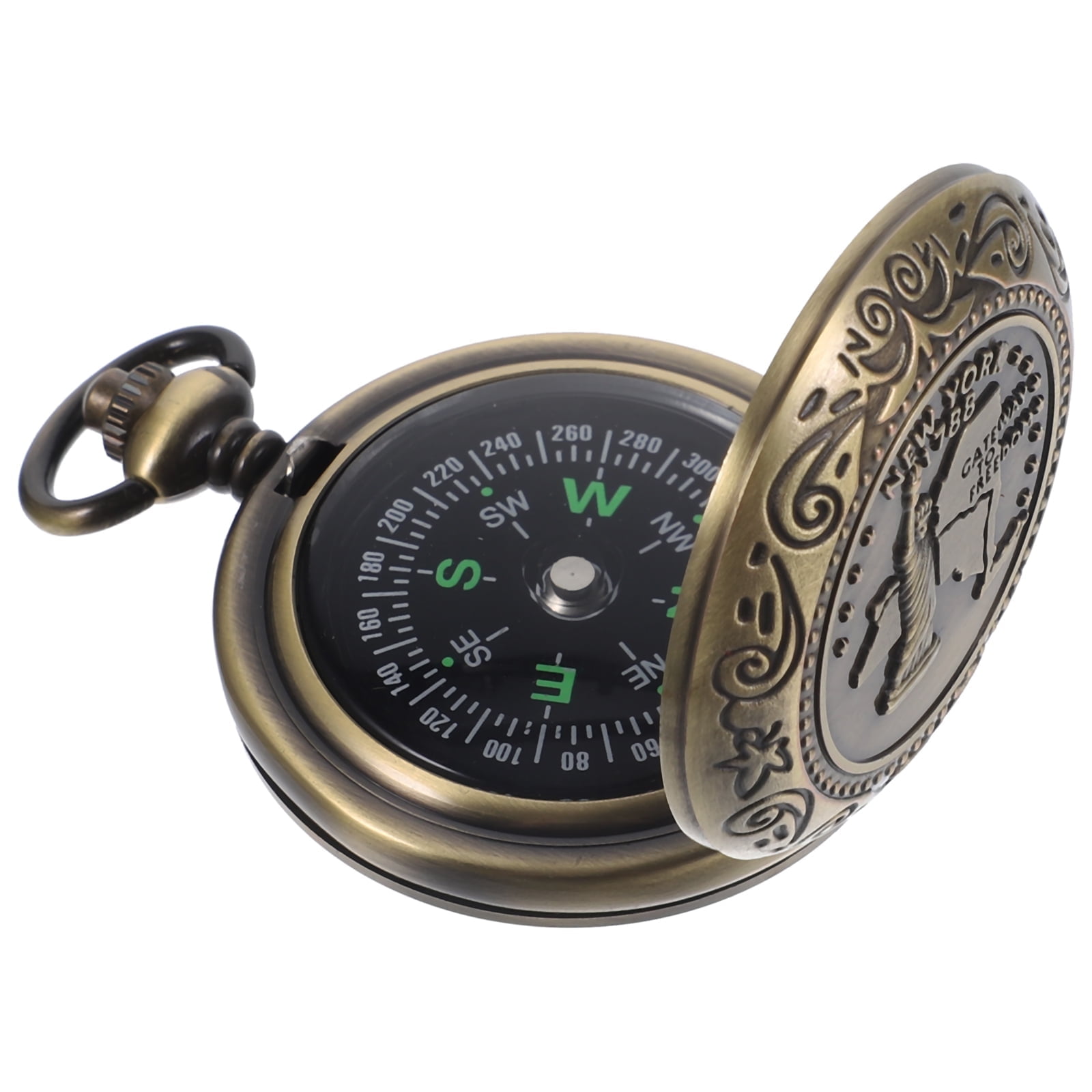 Pocket Watch Compass Travel Accessories Camping Gadgets Car Major Bulk Zinc Alloy Child