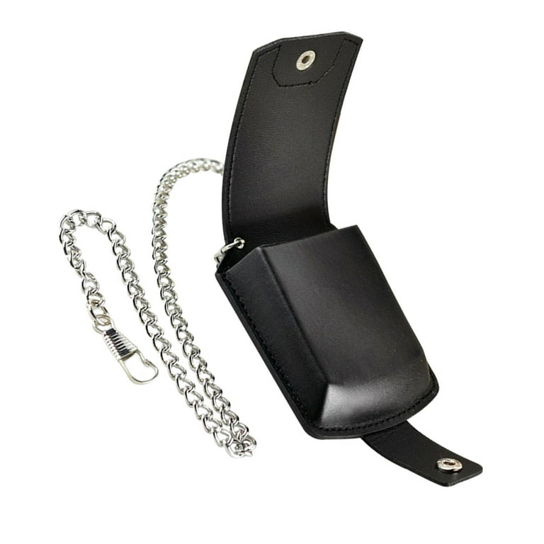 MLINS Black Retro Bag for Pocket Watch Storage PU Case Set of