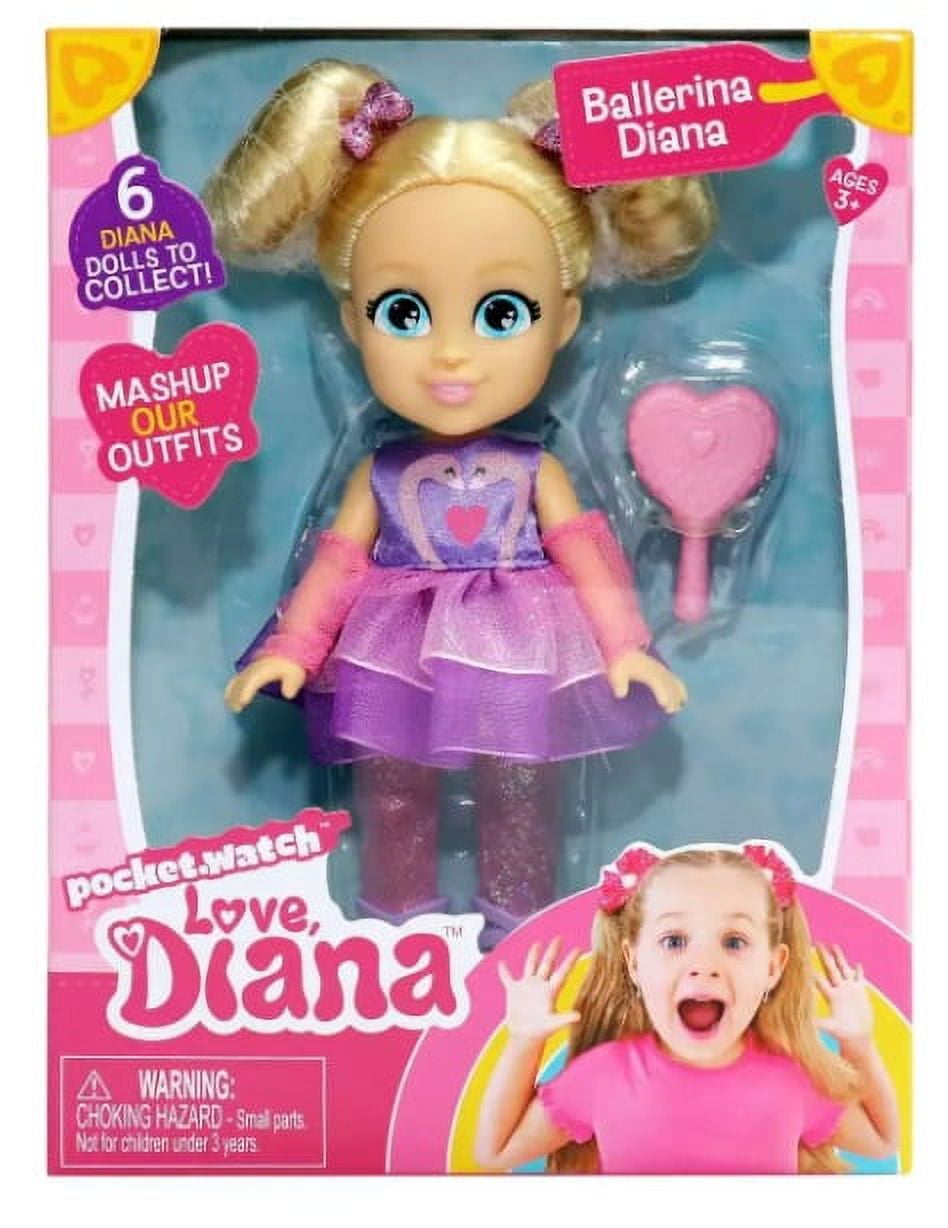 Pocket.Watch Love, Diana Ballerina Diana 6 Inch Doll
