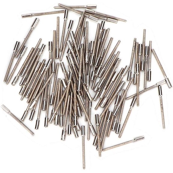 Pocket Watch Winding Stem Extender, Extension Bar, 0.7mm Metal Extender for Short Crown Stems, Includes 100 Pcs Repairers and Hobbyists
