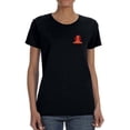 thumbnail image 1 of Pocket Wolf Complement Women Black T-Shirt, Female Large, 1 of 4