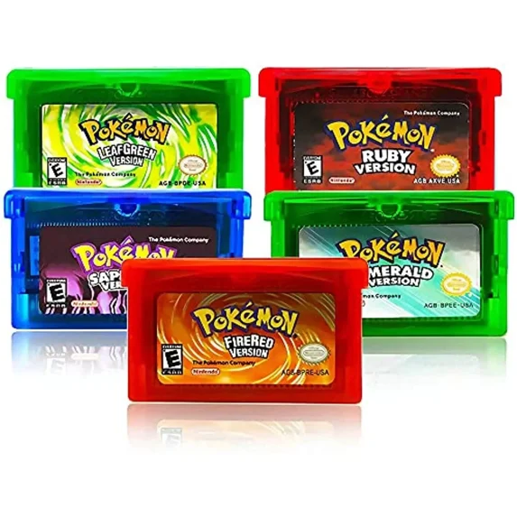 Pocket ruby,fire red,sapphire,emerald,leaf gerrn US Version - Game Boy Advance (GBA) Cartridge