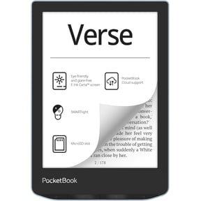 PocketBook Verse eReader, 6-Inch HD E Ink Carta Touchscreen, SMARTlight, Wi-Fi, 8GB Storage, Memory Card Slot, Blue