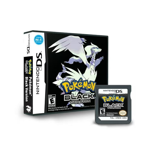 PocketMonster DS Game Cartridges with Box Black for 3DS NDS,US Version
