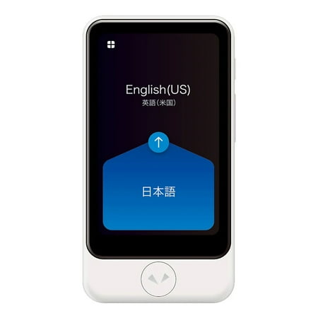 Pocketalk Plus Real Time Two-Way Voice & Camera 82 Language Translator- Extra Large Screen, Longer Battery Life & HIPAA Compliant