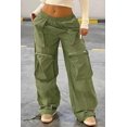 thumbnail image 1 of Pocketed Front Parachute Cargo Pants (S, CoffeeBrown), 1 of 9
