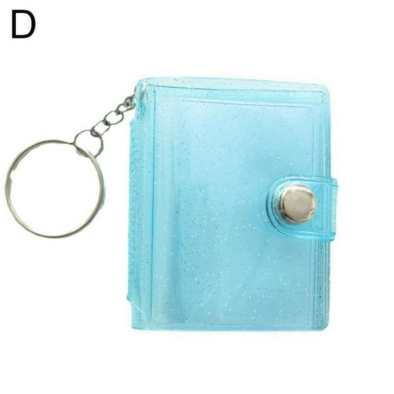 Pockets Photo Album For Mini Photo Sticker Jelly Color Card Holder Photo Holder Portable Keychain R2B2