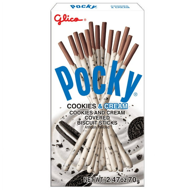 Pocky 70g Biscuit Sticks Coockie N Cream Flavors - Walmart.com