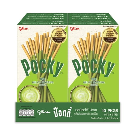 Pocky Biscuit Stick, Matcha MGF3 Green Tea, 1.38 Ounce (Pack of 10)