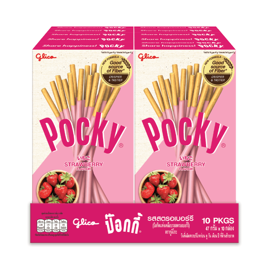 Glico Pocky Biscuit Stick 7 Flavor Variety Pack (Pack of 7) Pocky  Chocolate, Strawberry, Matcha Green Tea, Cookies & Cream , Almond , Mango  and Choco