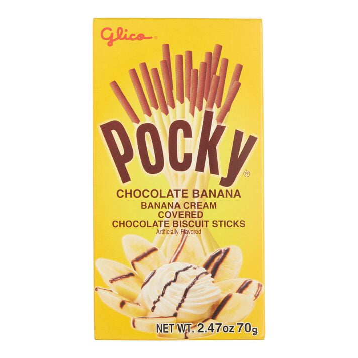 Pocky Chocolate Banana Biscuit Sticks 2.47 oz Pack of 4