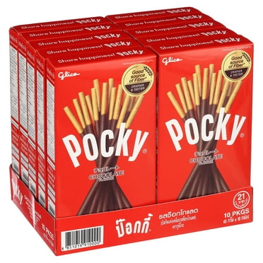 Pocky Chocolate Cream Covered Biscuit Sticks 1.73 oz (Pack of 10)