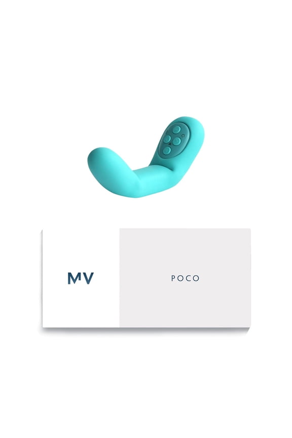 Poco | Award-Winning Compact Bendable Vibrating Massager for Intimate Wellness | 2 Motors, 16 Intensity Settings, Body-Safe Silicone | Customizable Vibration