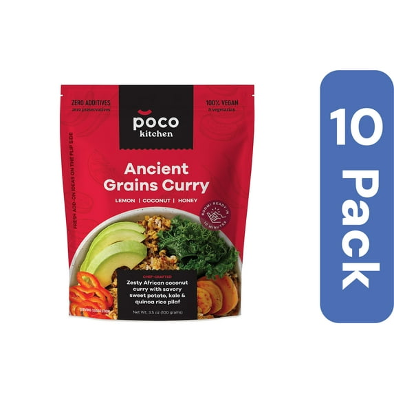 Poco Kitchen Ancient Grains Curry 3.5 oz (Pack of 10)