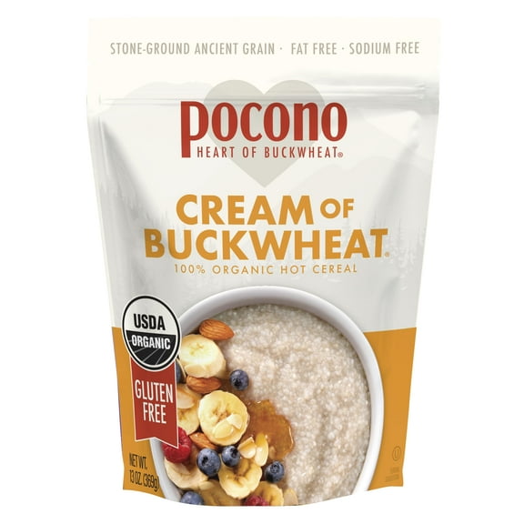 Pocono Cream of Buckwheat, 100% Organic Cereal, 13 oz (Pack of 2)