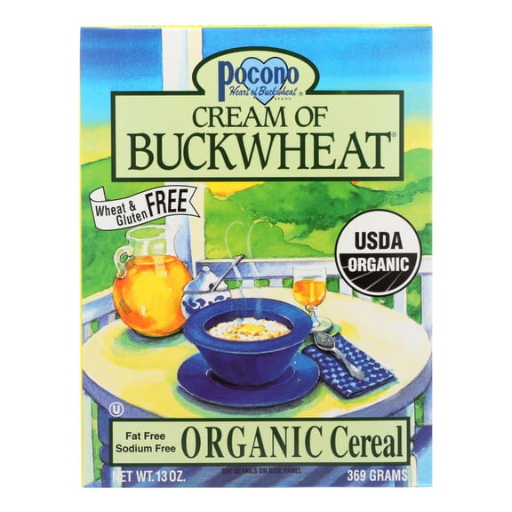 POCONO - Organic Cream of Buckwheat Cereal - 13 Oz, Case of 6