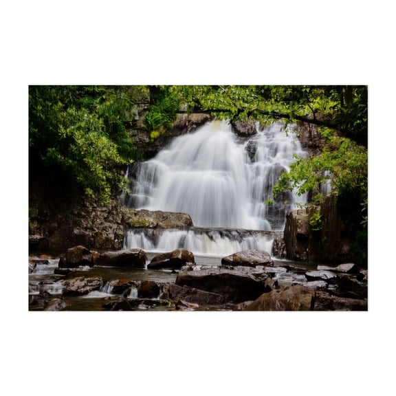 Poconos Waterfall - Pennsylvania Photography Waterfall Nature Scenic Forest Landscape Wilderness Water Unframed Wall Art Print 12 x 18 inches